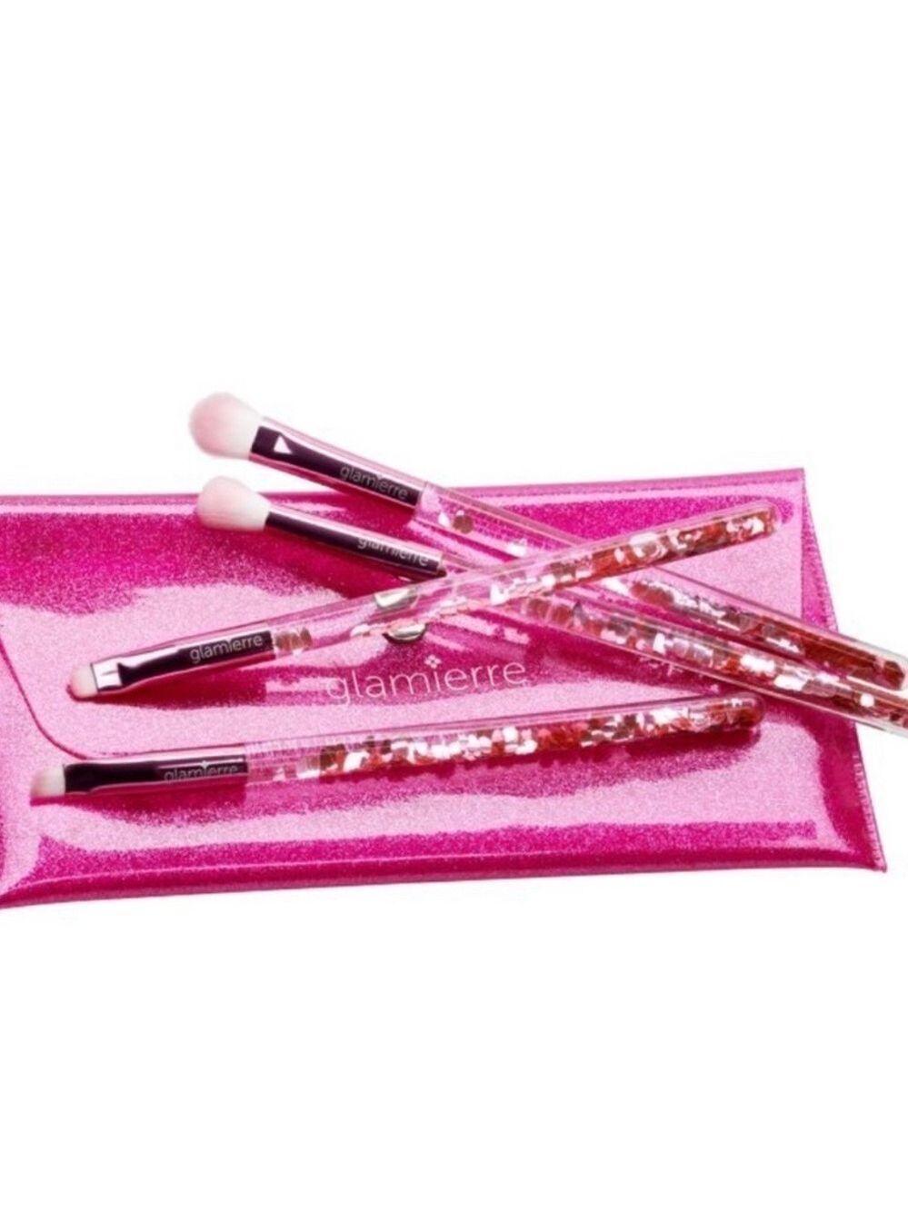Glamierre Pink Makeup Brush Set of 4 - Picture 5 of 11